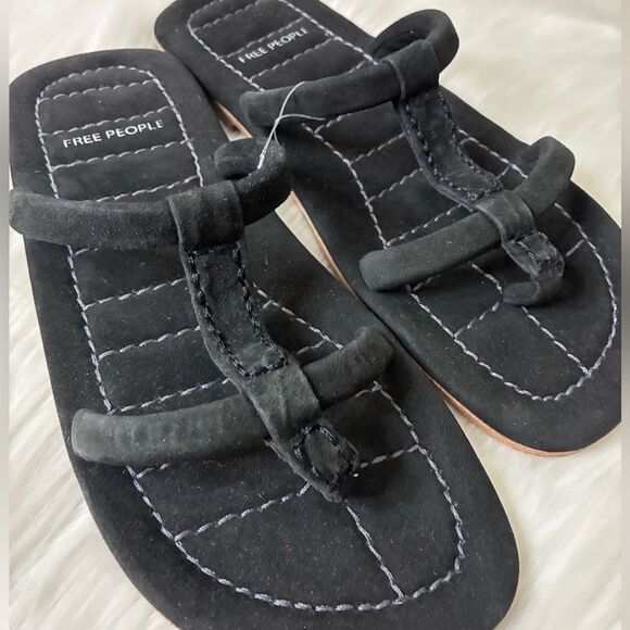 NWOT Free People Hadden Slide Sandal in Black - Picture 5 of 7